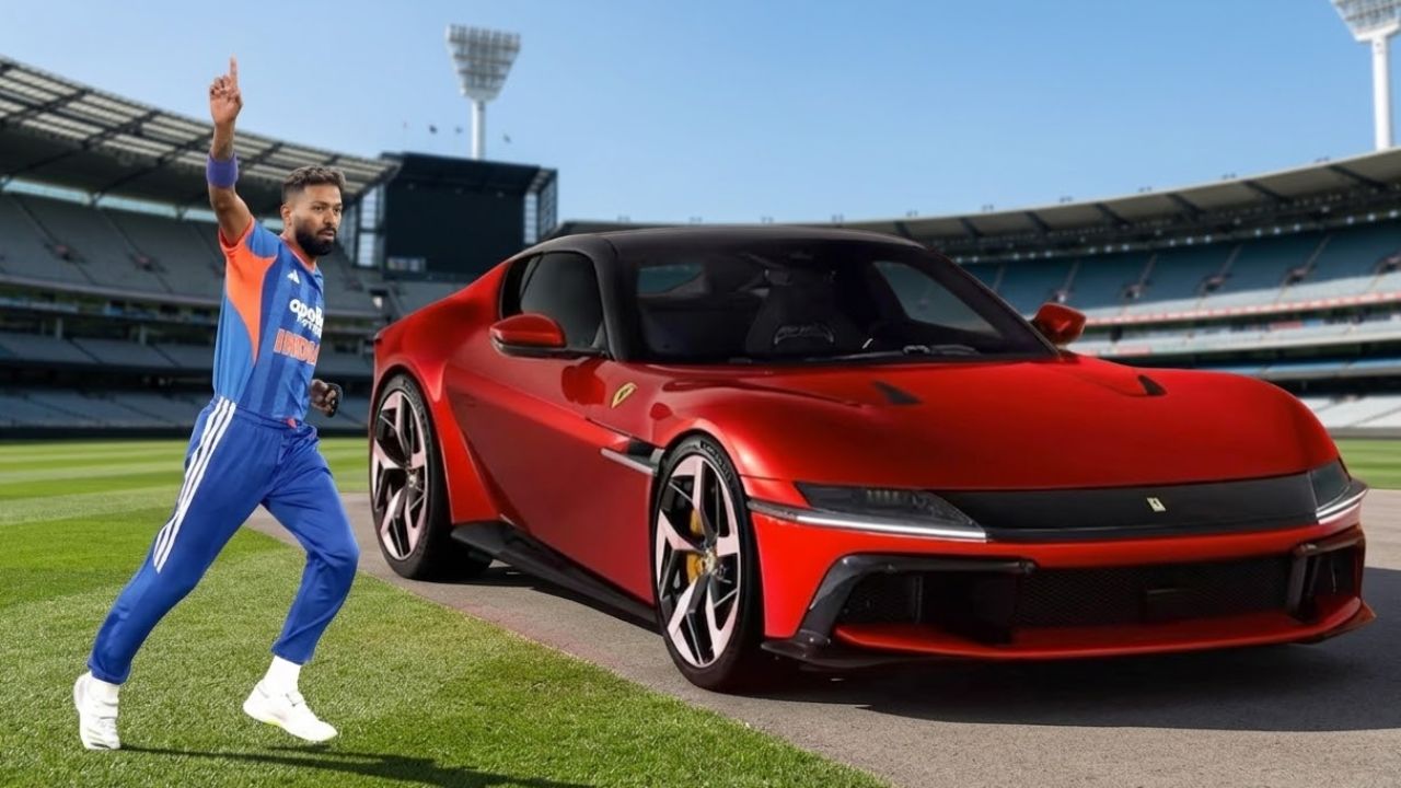 Hardik Pandya Ferrari 12Cilindri
