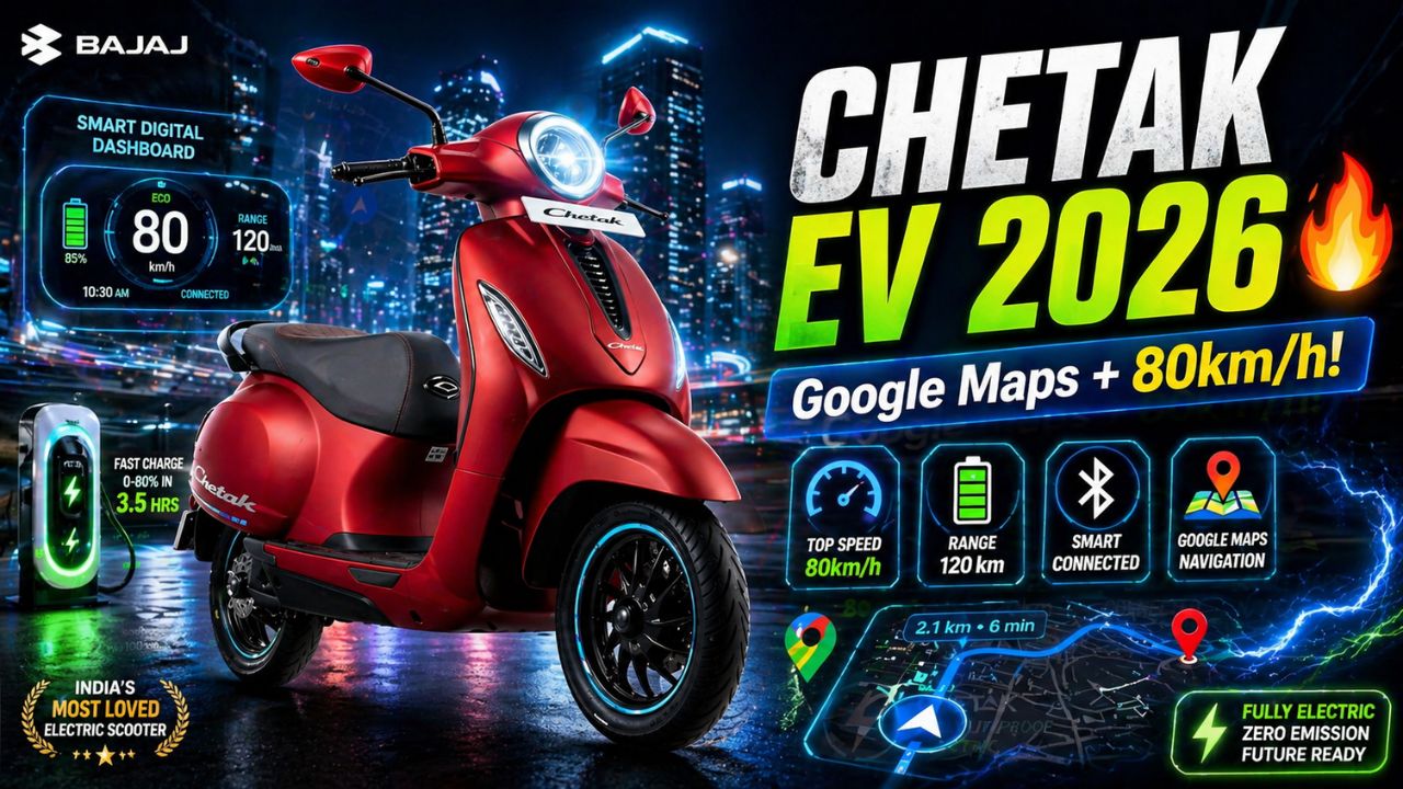 Bajaj Chetak EV 2026 Updated New Google Maps
